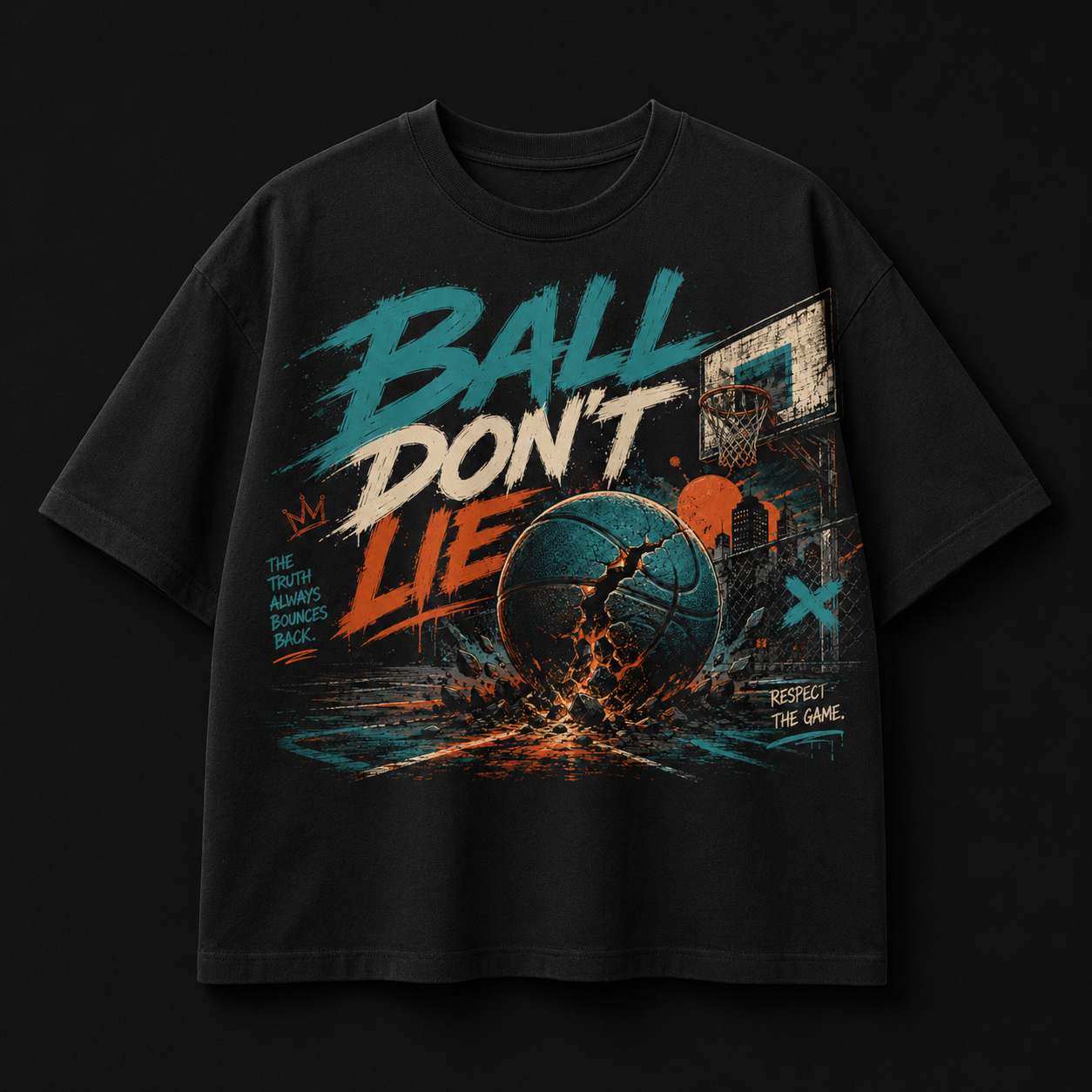Brick City Ball Don't Lie Basketball Graphic T-Shirt – Unisex