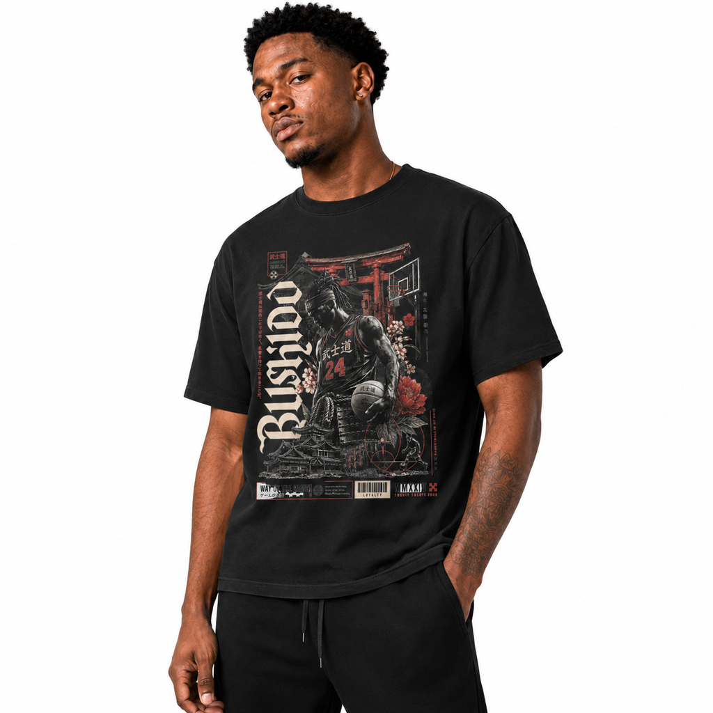 Bushido Samurai T-Shirt urban basketball streetwear lifestyle photo