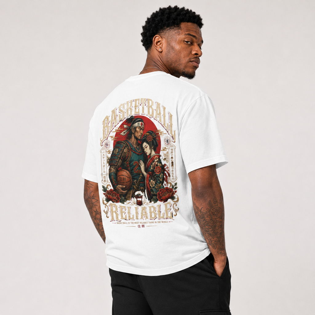 Old Reliable T-Shirt on model in premium Brick City streetwear style