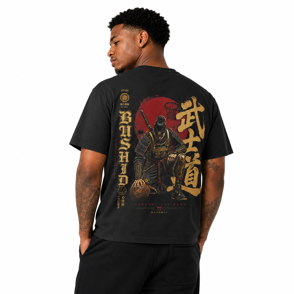 Basketball T-Shirt on model in premium Brick City streetwear style