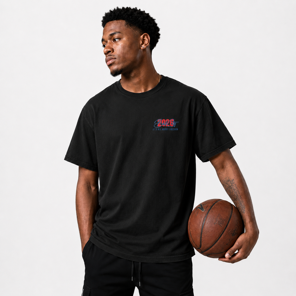 IAAF T-Shirt relaxed basketball streetwear lifestyle mockup
