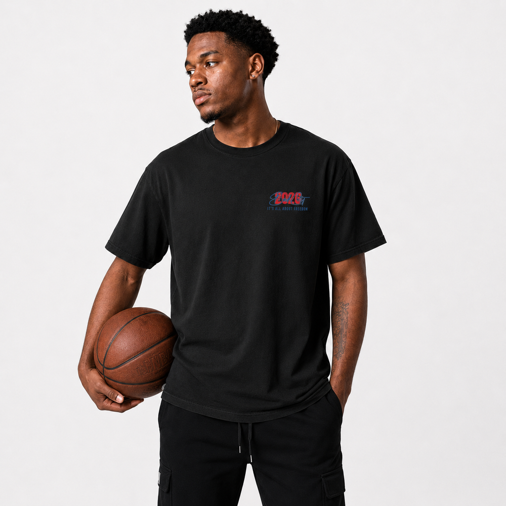 IAAF T-Shirt on model in premium Brick City streetwear style