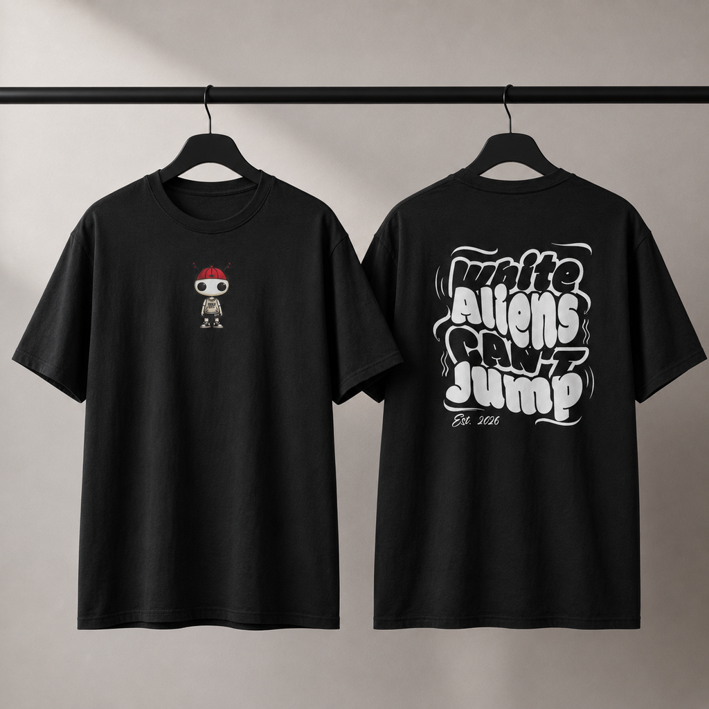 The Alien T-Shirt by Brick City on a studio product mockup