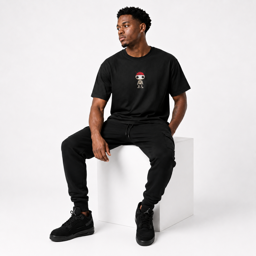 The Alien T-Shirt relaxed basketball streetwear lifestyle mockup
