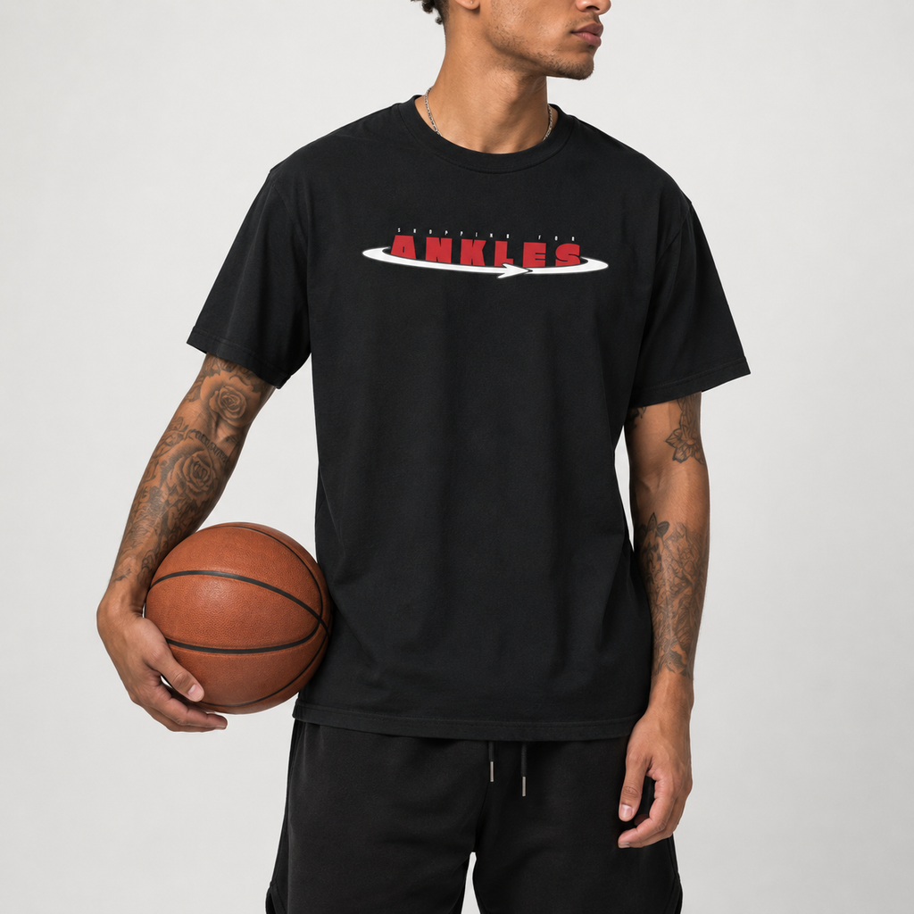 Brick City basketball T-Shirt lifestyle mockup with streetwear styling