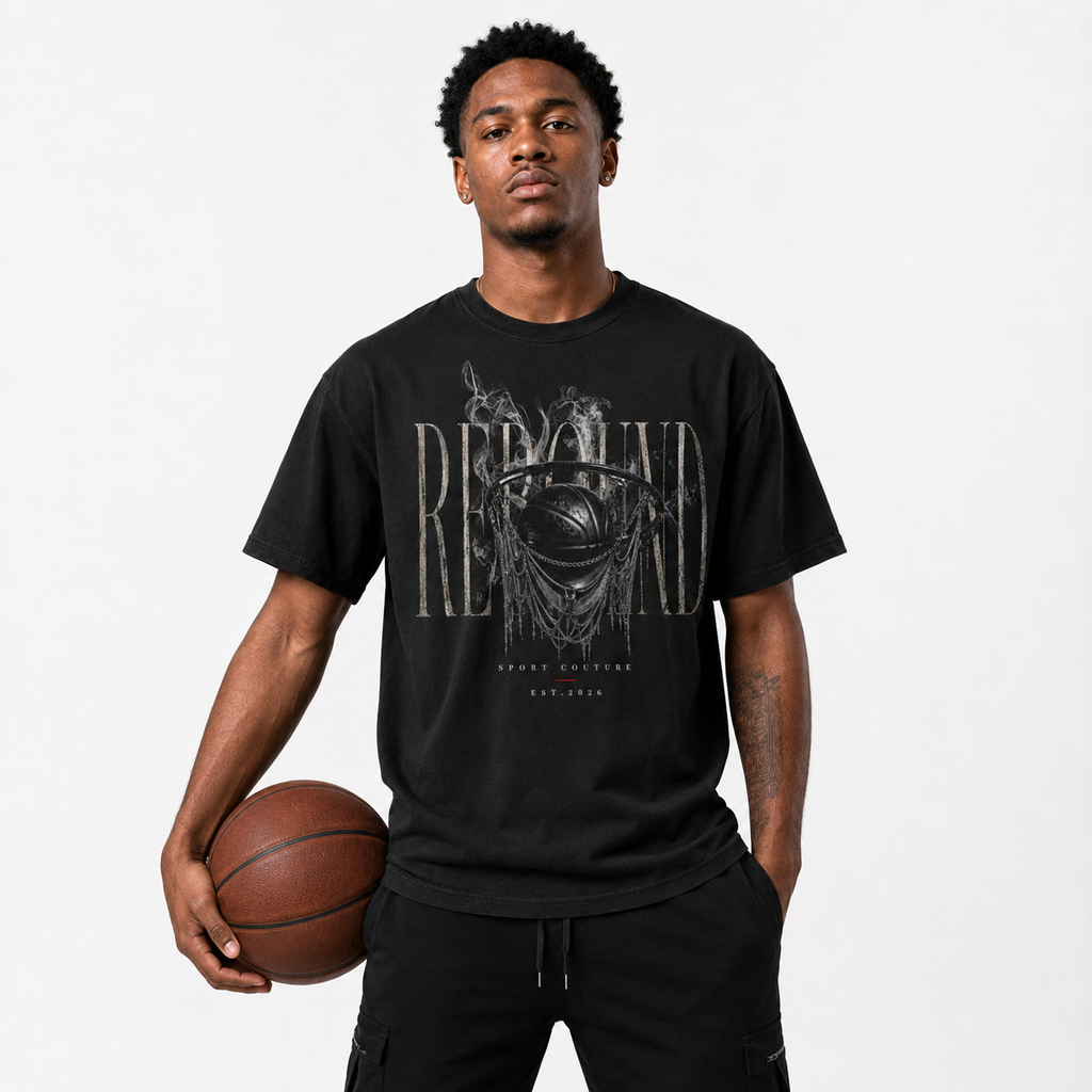 Rebound T-Shirt relaxed basketball streetwear lifestyle mockup