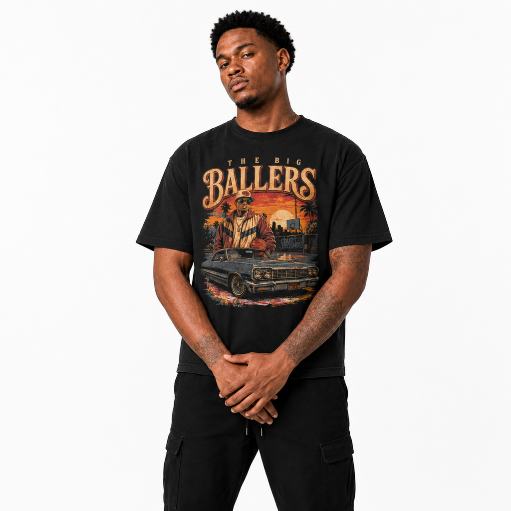 Big Ballers T-Shirt urban basketball streetwear lifestyle photo