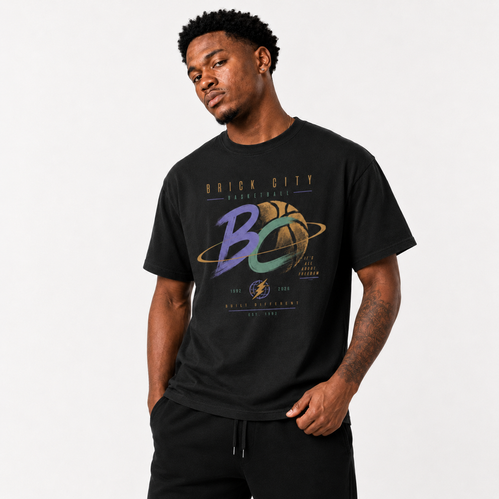 Brick City T-Shirt urban basketball streetwear lifestyle photo