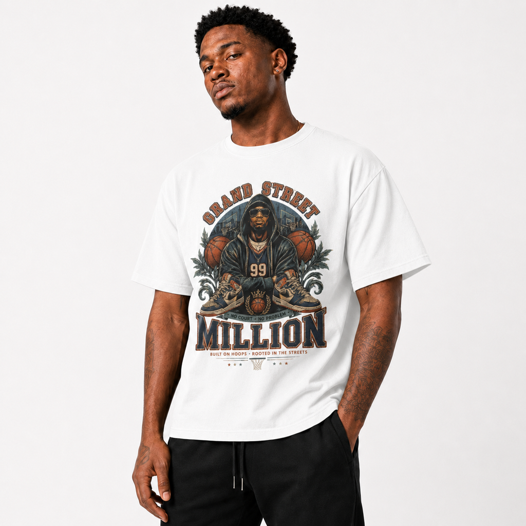 Grand Street T-Shirt casual court-inspired Brick City outfit