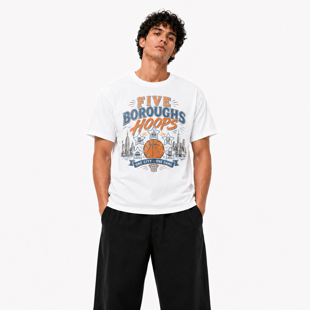 Five Boroughs New York Basketball Tee