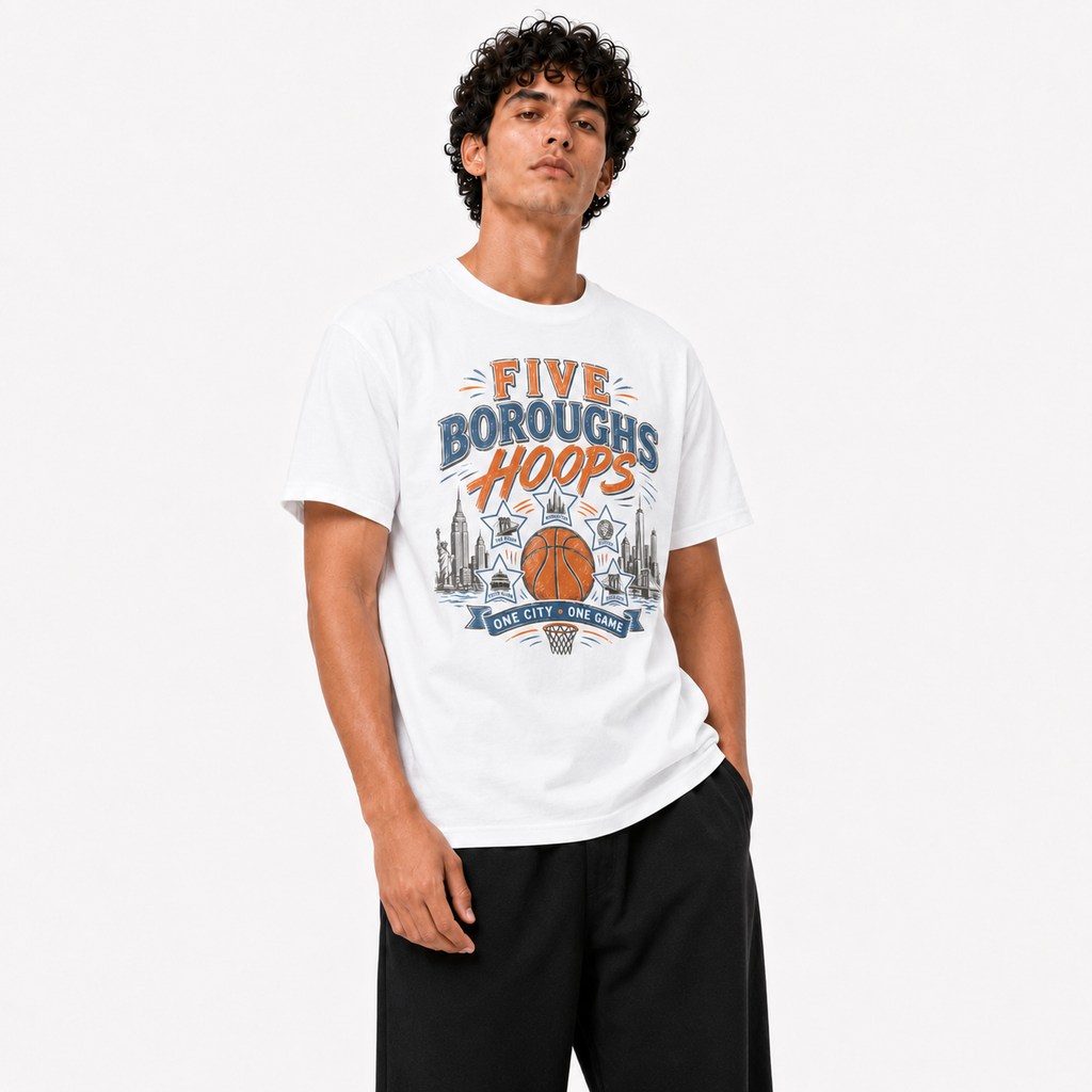 Five Boroughs New York Basketball Tee