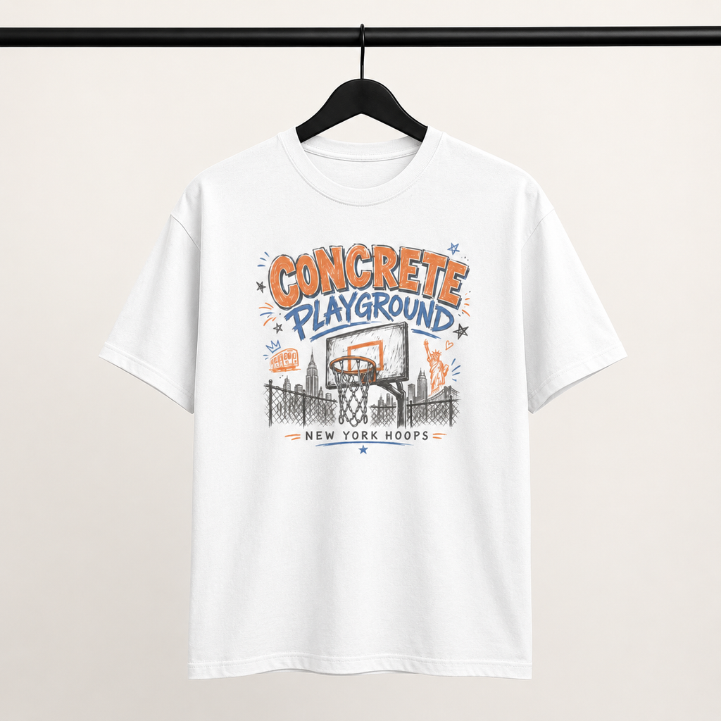 Concrete Courts New York Basketball Tee