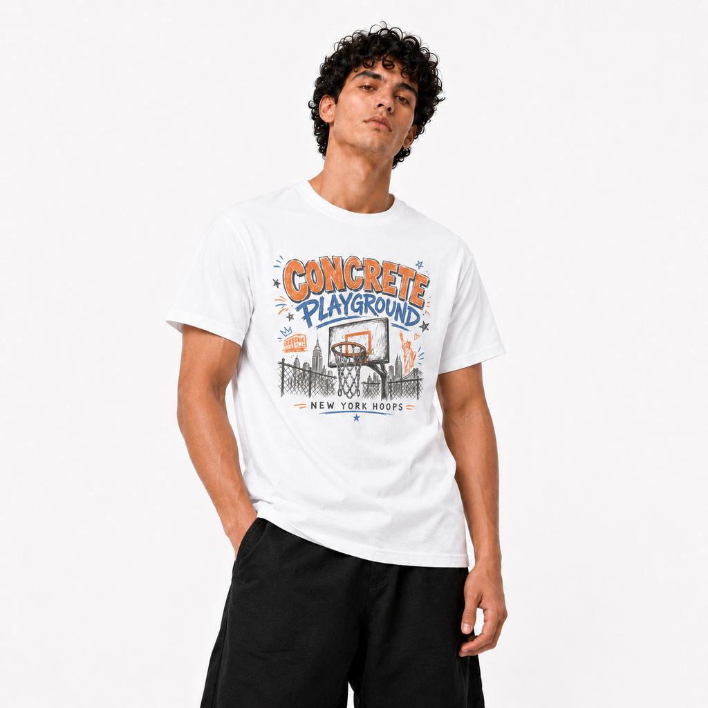 Concrete Courts New York Basketball Tee