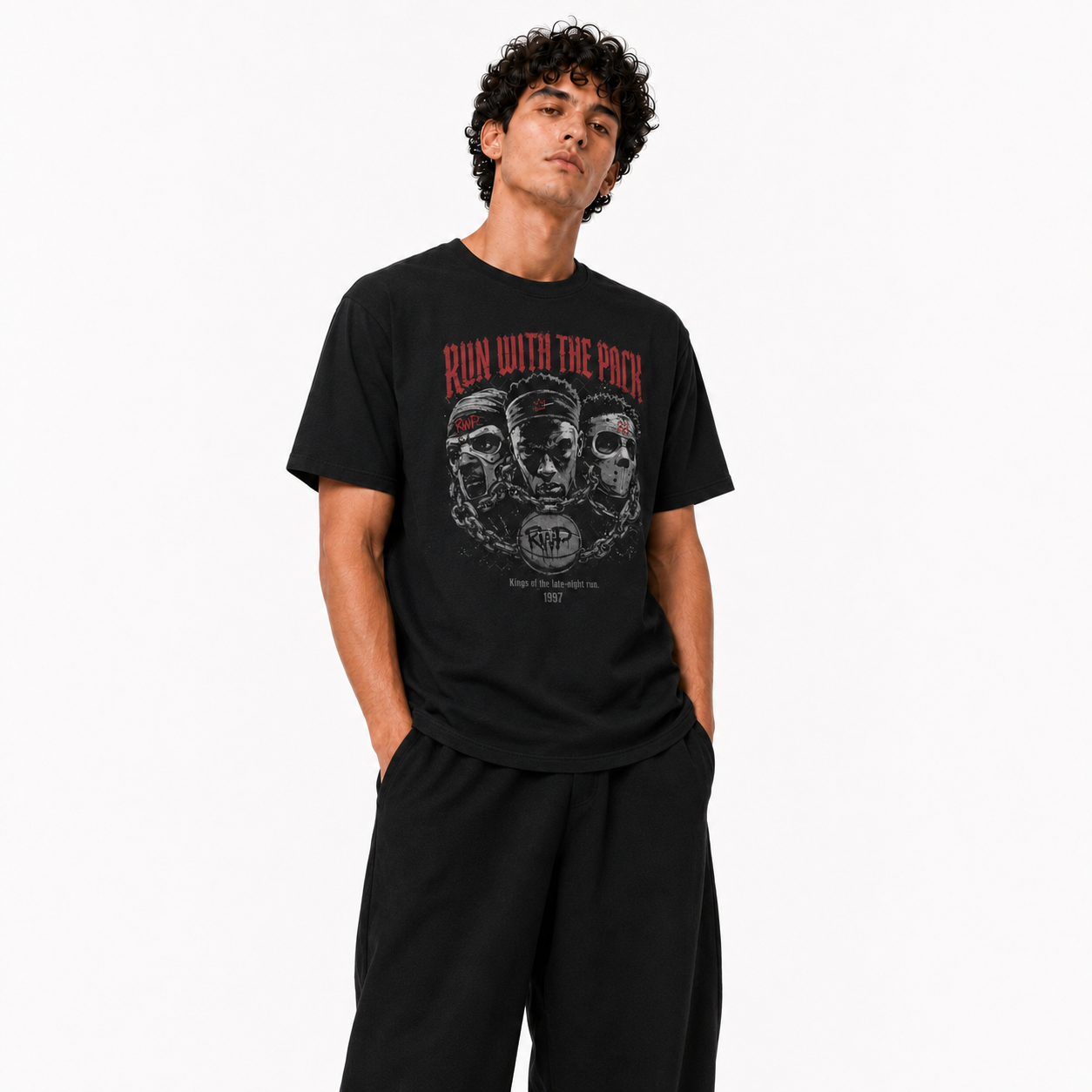 Run With the Pack Basketball Tee