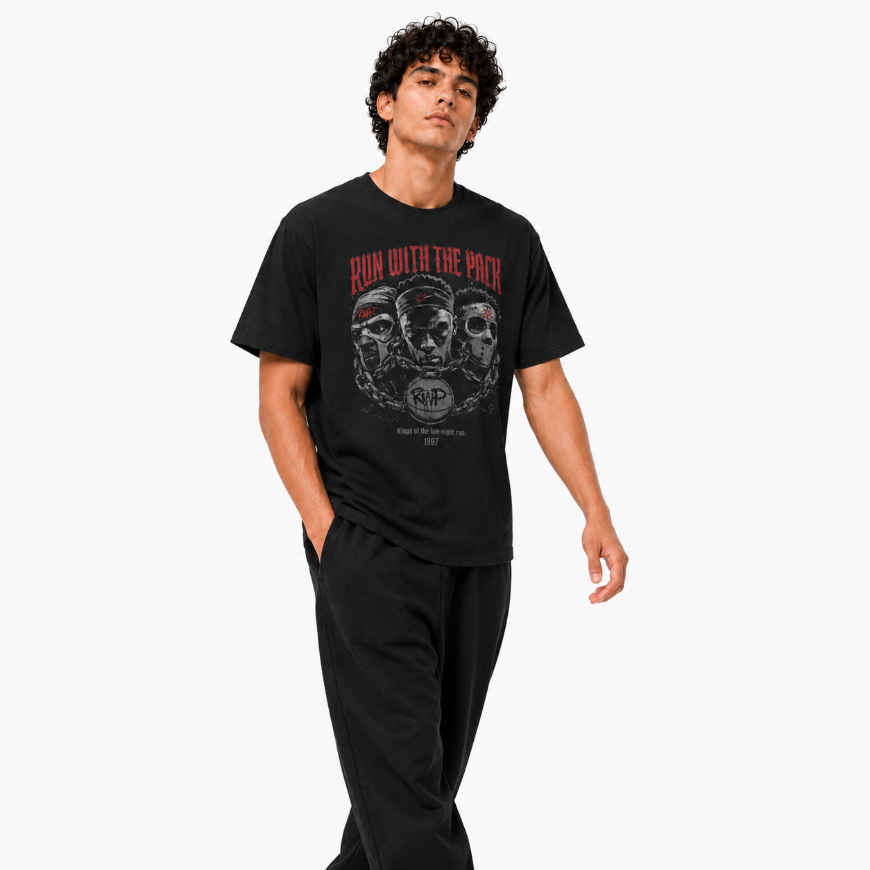 Run With the Pack Basketball Tee