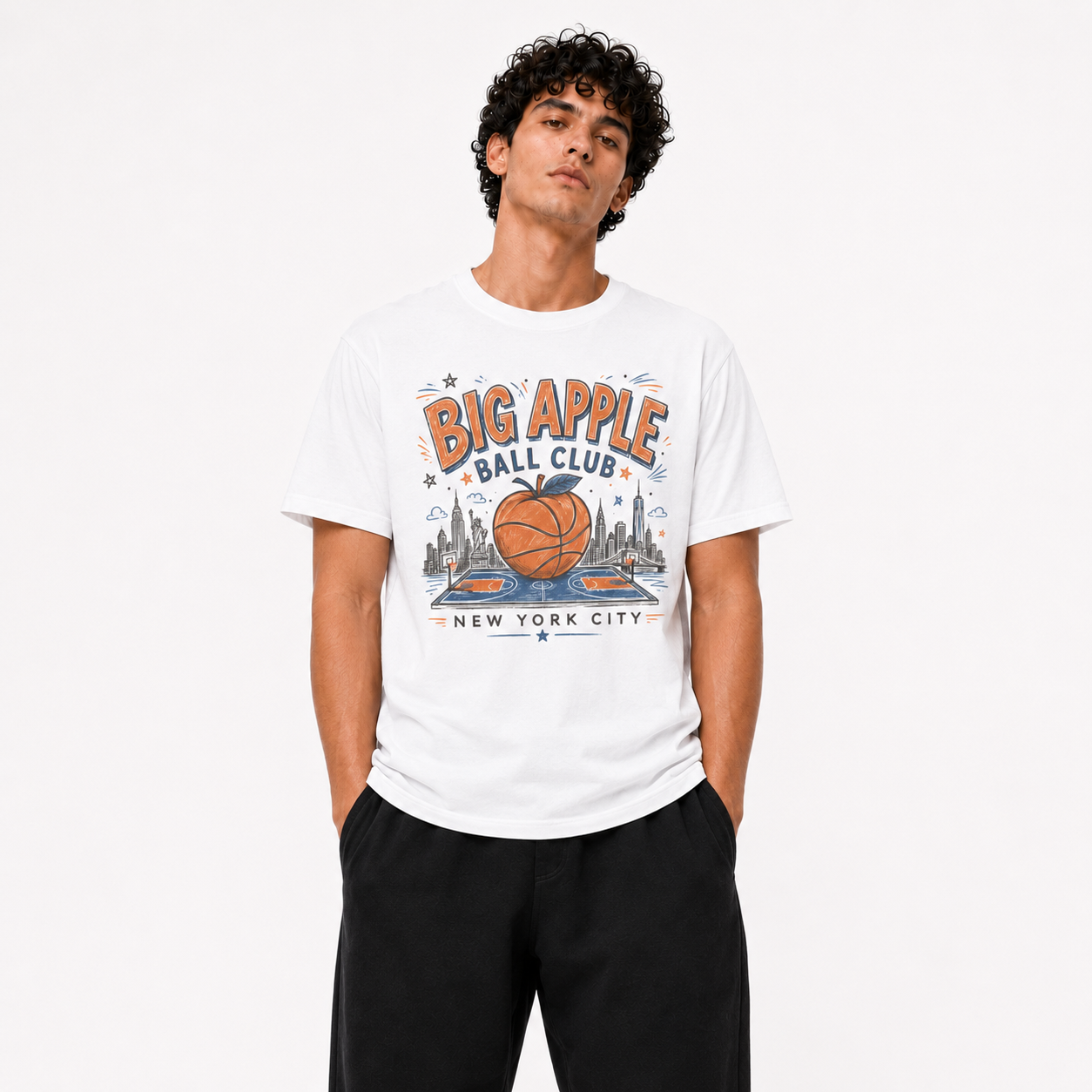 Big Apple Basketball Tee