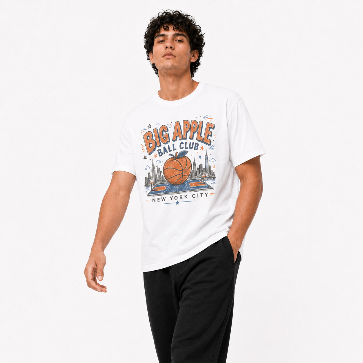 Big Apple Basketball Tee
