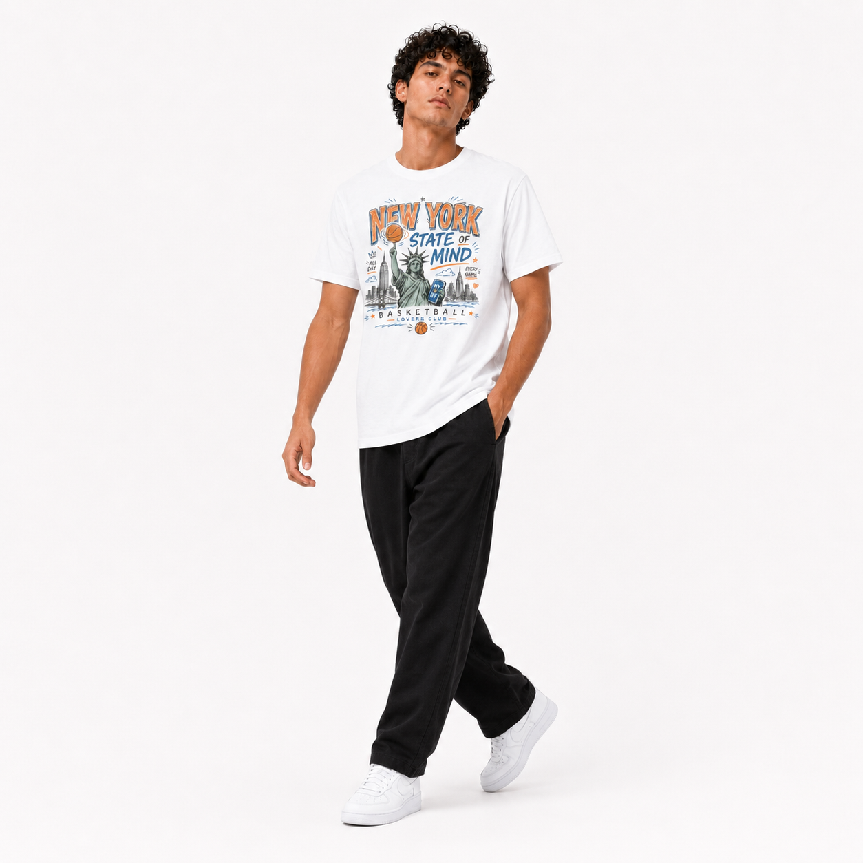 New York Street Basketball Tee
