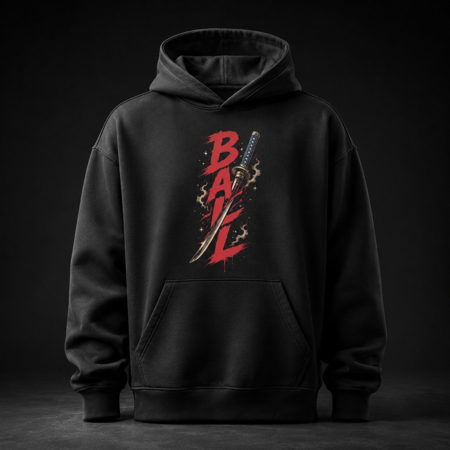 Ball Don’t Lie Oversized Hoodie black front product mockup