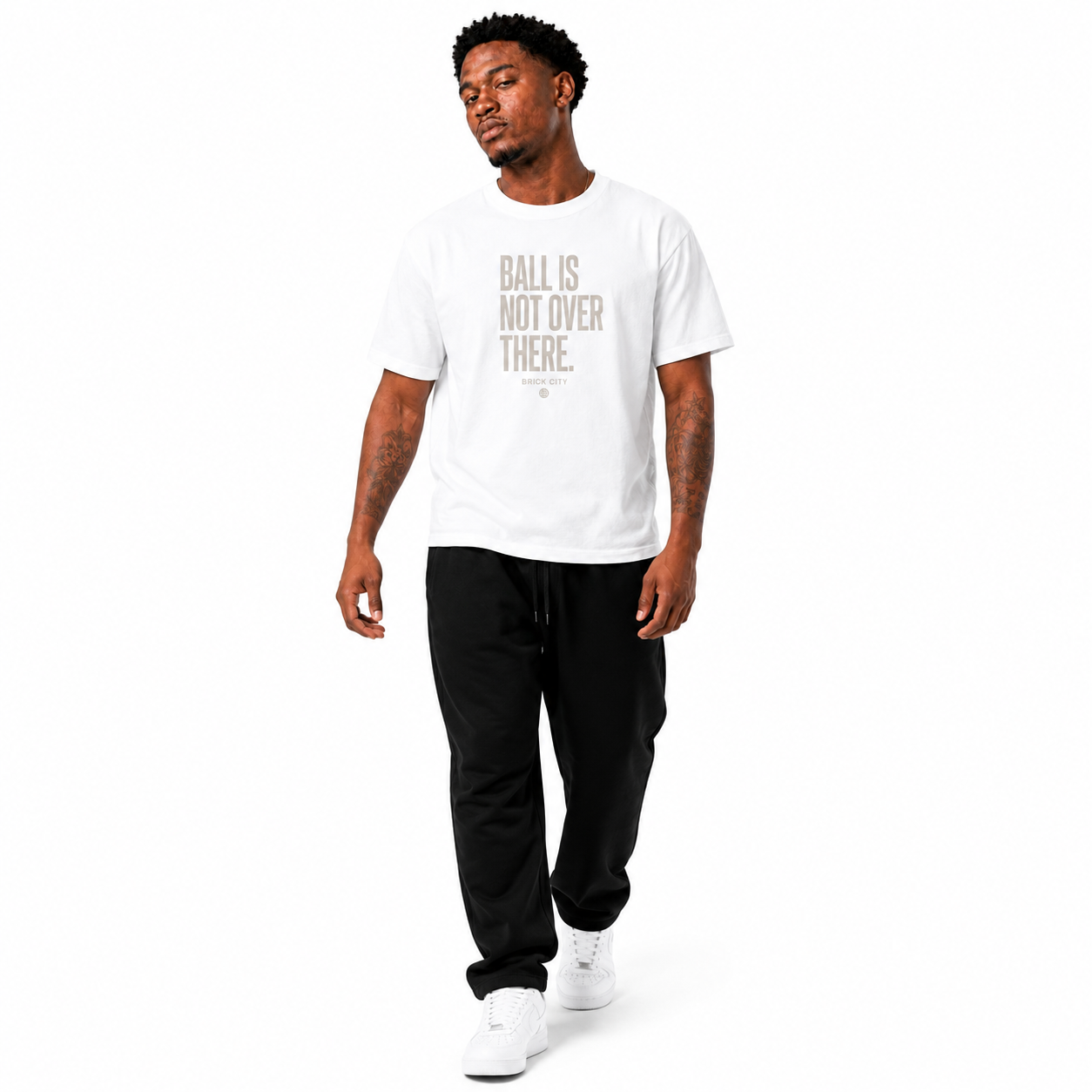 Ball Is Not Over There T-Shirt alternate studio model image two
