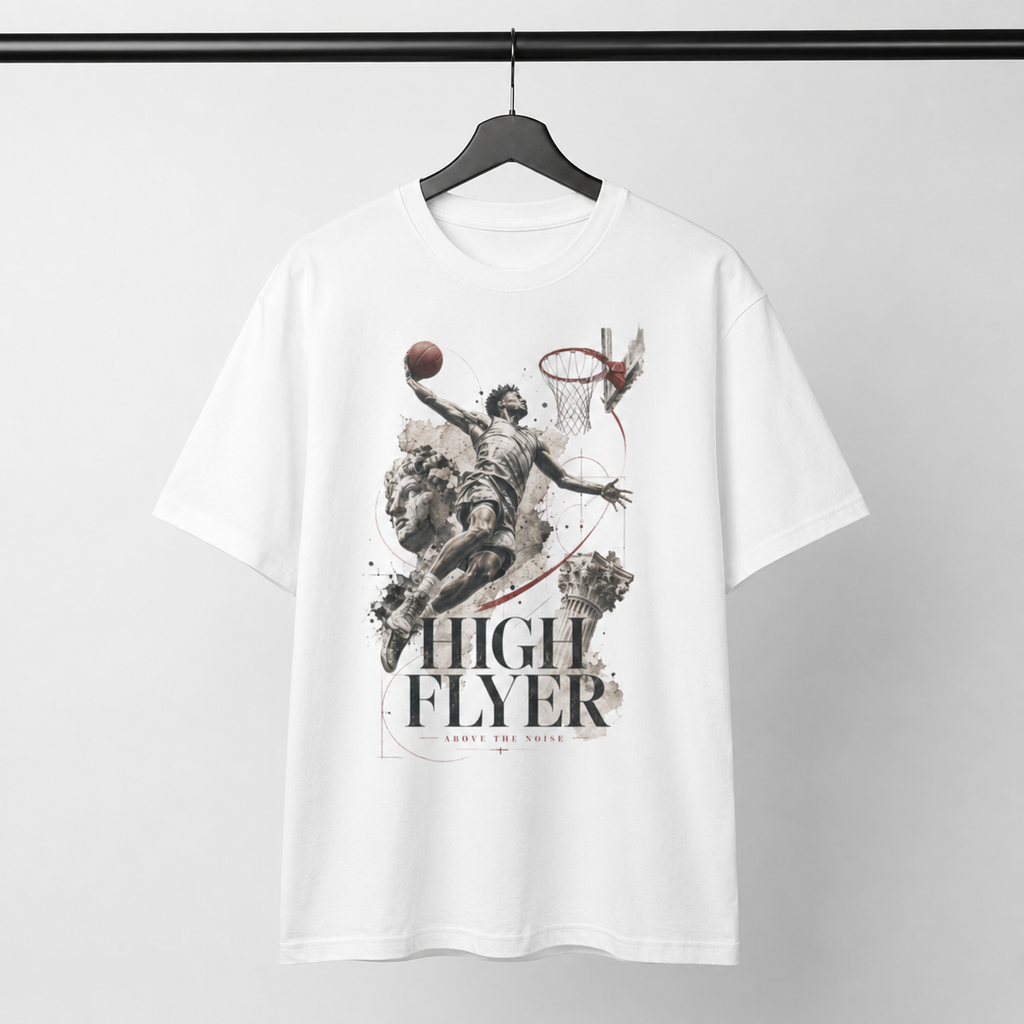Brick City above the rim basketball T-shirt product mockup