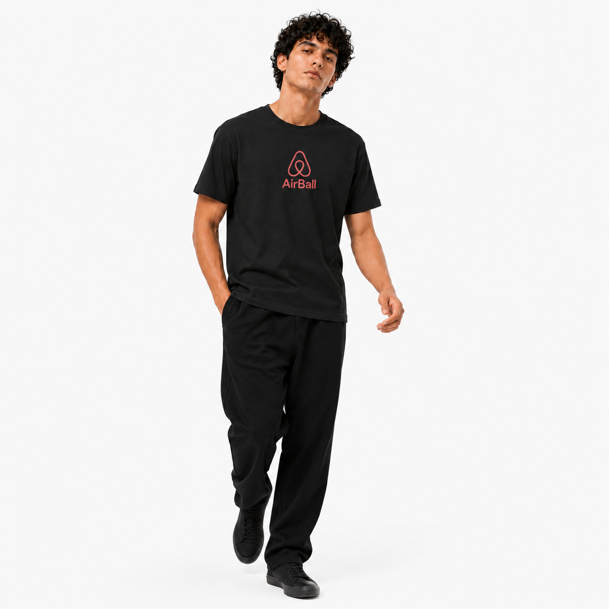 Airball Basketball Graphic T-Shirt graphic print detail