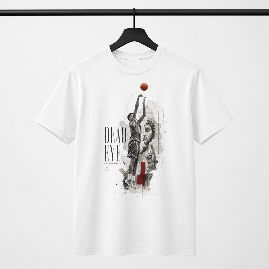 Brick City basketball shooter T-shirt studio product mockup