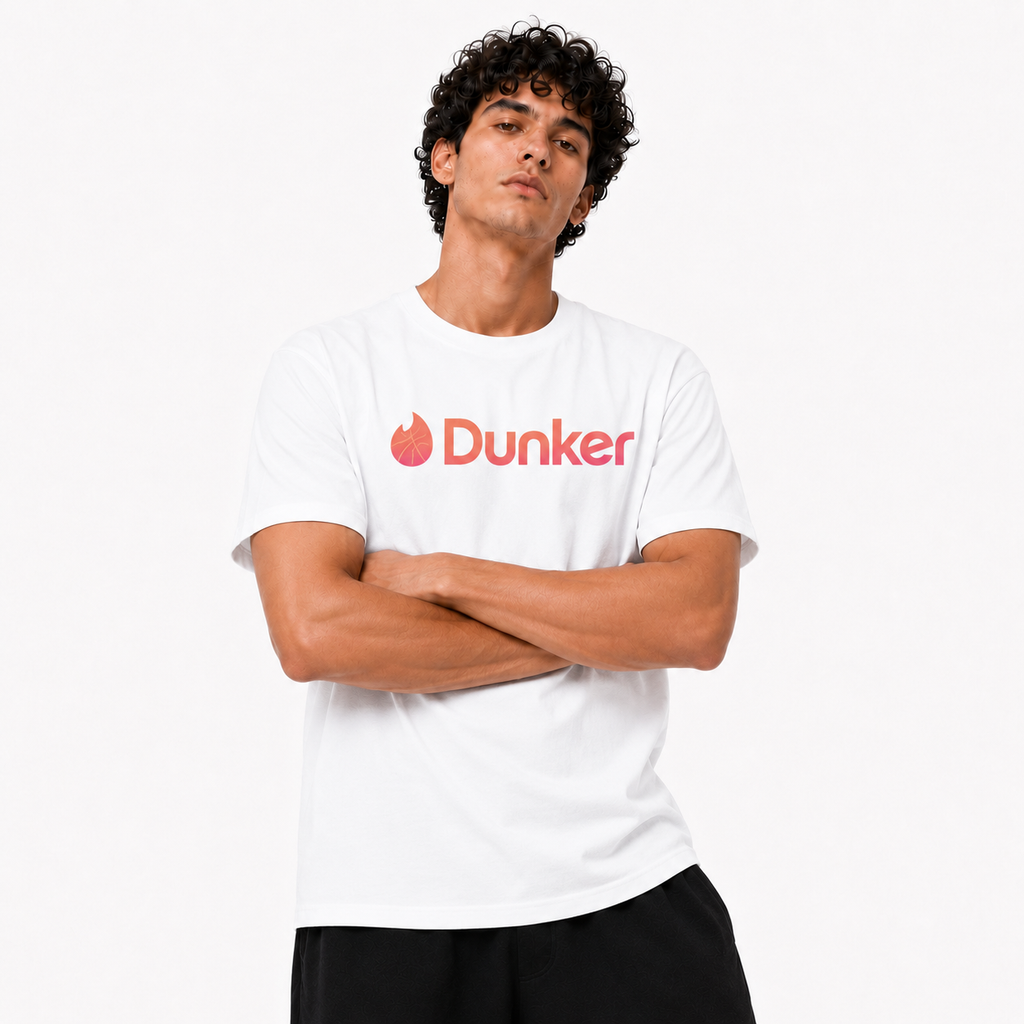 Dunker Basketball Graphic T-Shirt graphic print detail