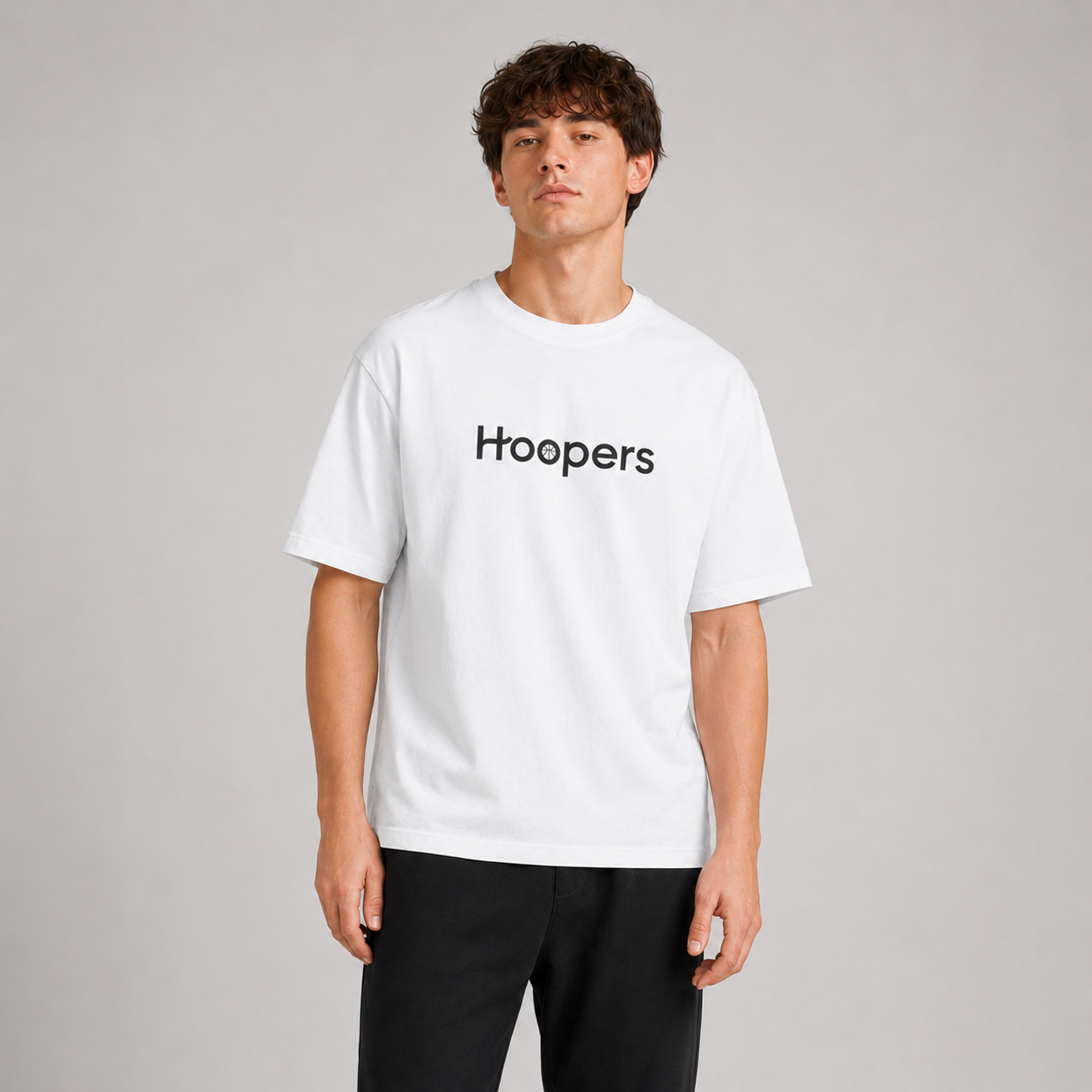 Hoopers Club Basketball Graphic T-Shirt front graphic view