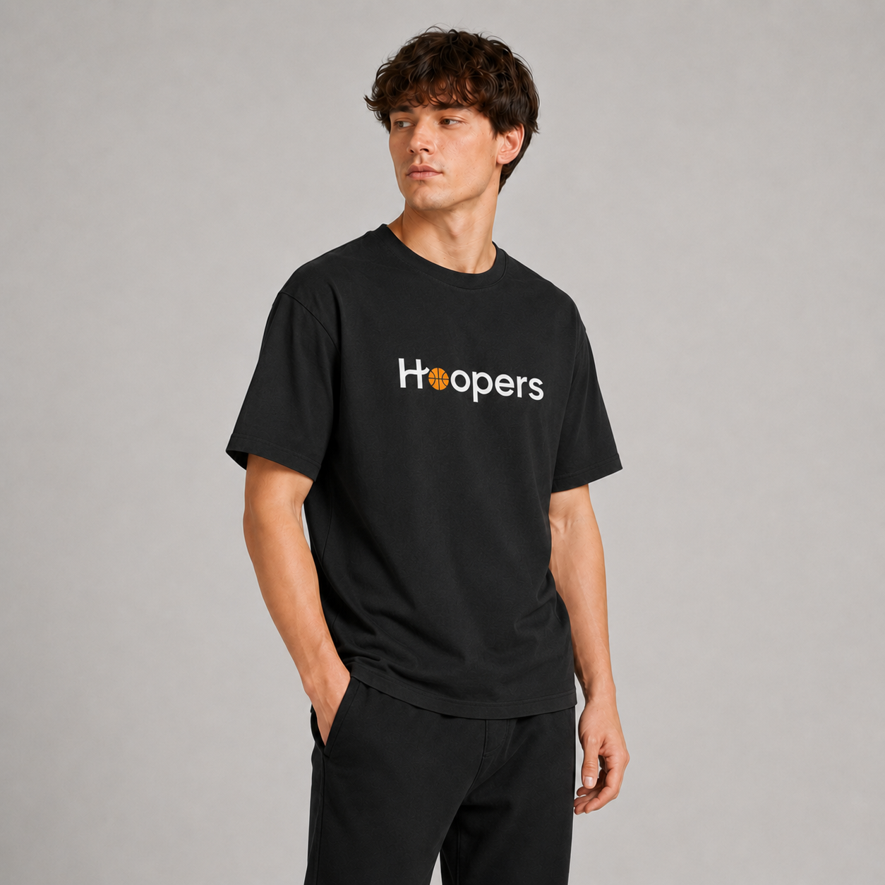 Hoopers Club Basketball Graphic T-Shirt unisex streetwear fit