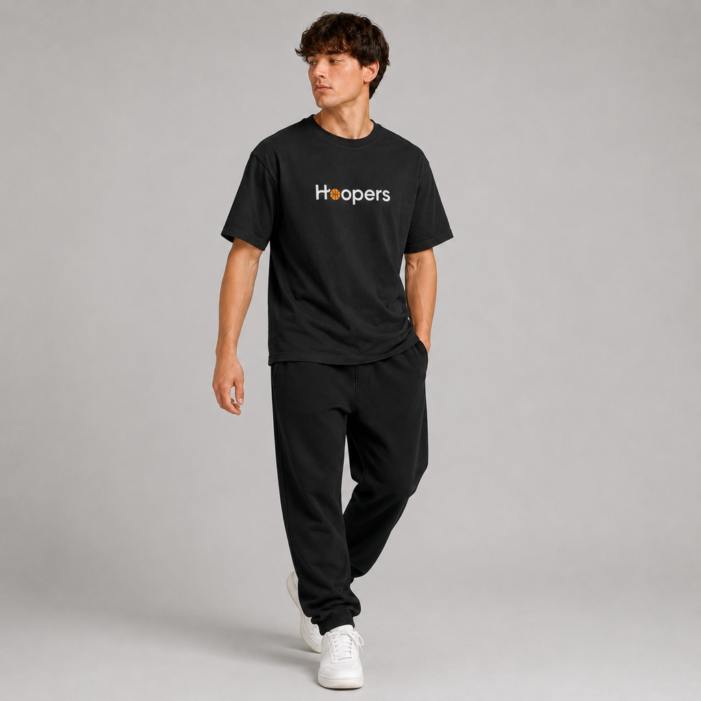 Hoopers Club Basketball Graphic T-Shirt graphic print detail