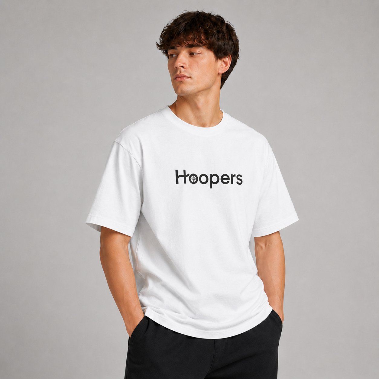 Hoopers Club Basketball Graphic T-Shirt additional product view