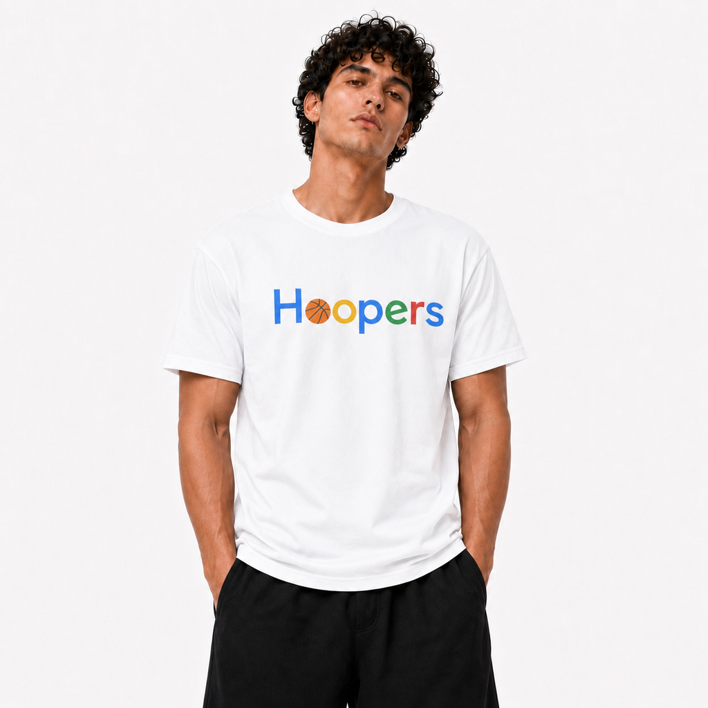 Hoopers Search Basketball Graphic T-Shirt front graphic view