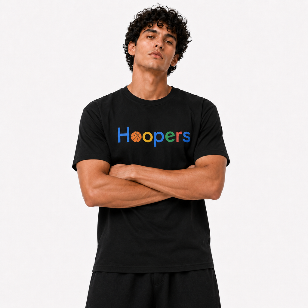 Hoopers Search Basketball Graphic T-Shirt unisex streetwear fit