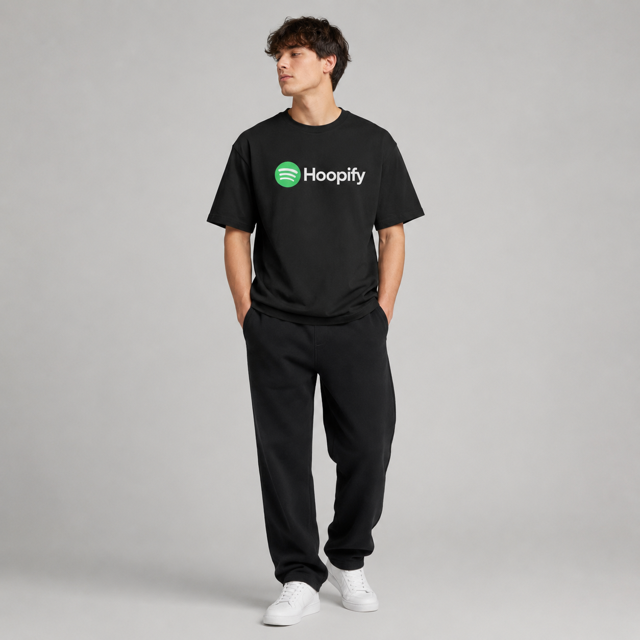 Hoopify Basketball Graphic T-Shirt front graphic view