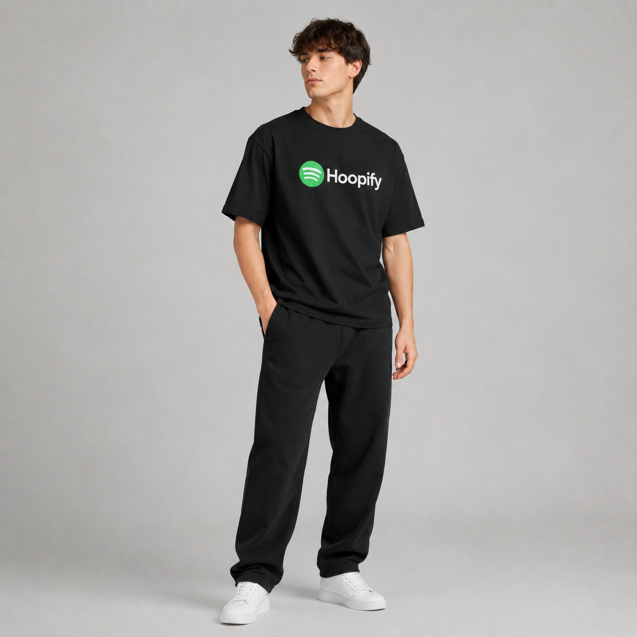 Hoopify Basketball Graphic T-Shirt graphic print detail
