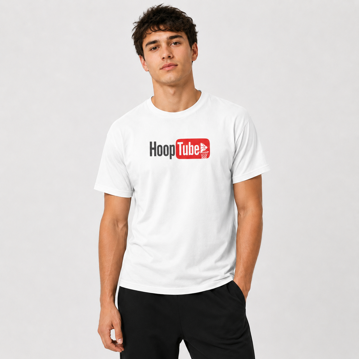 HoopTube Basketball Graphic T-Shirt unisex streetwear fit
