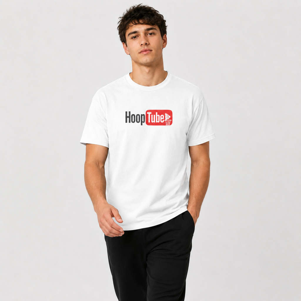 HoopTube Basketball Graphic T-Shirt graphic print detail