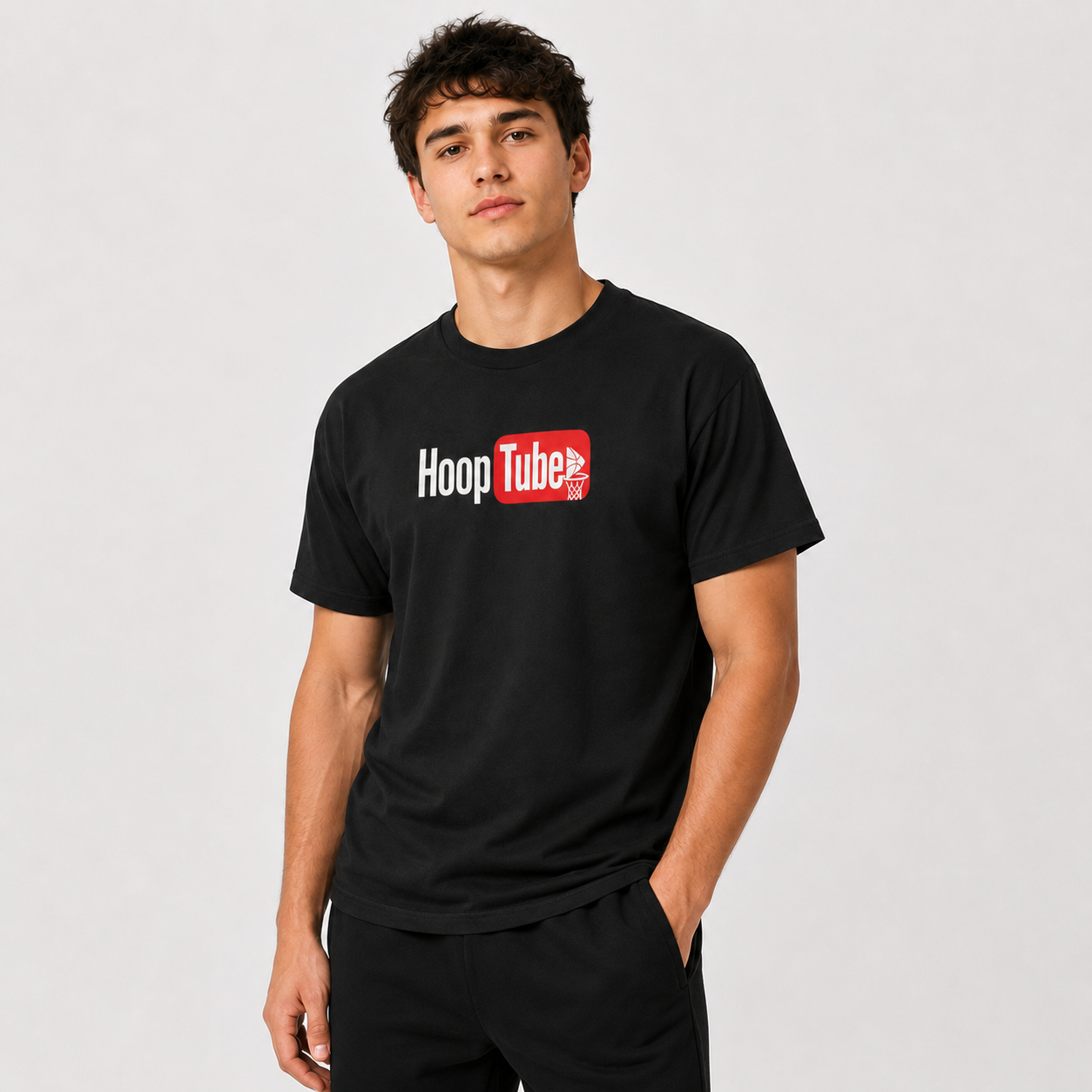 HoopTube Basketball Graphic T-Shirt alternate product view