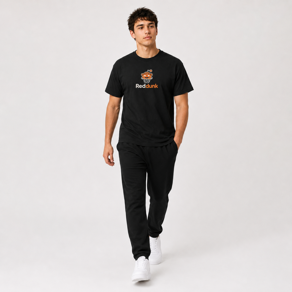 Red Dunk Basketball Graphic T-Shirt basketball lifestyle image