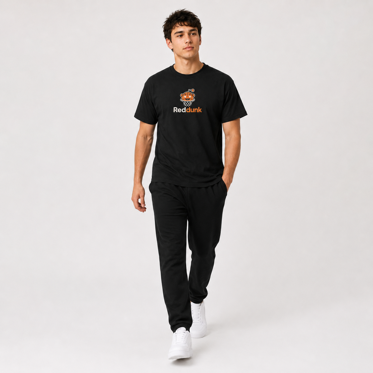 Red Dunk Basketball Graphic T-Shirt basketball lifestyle image