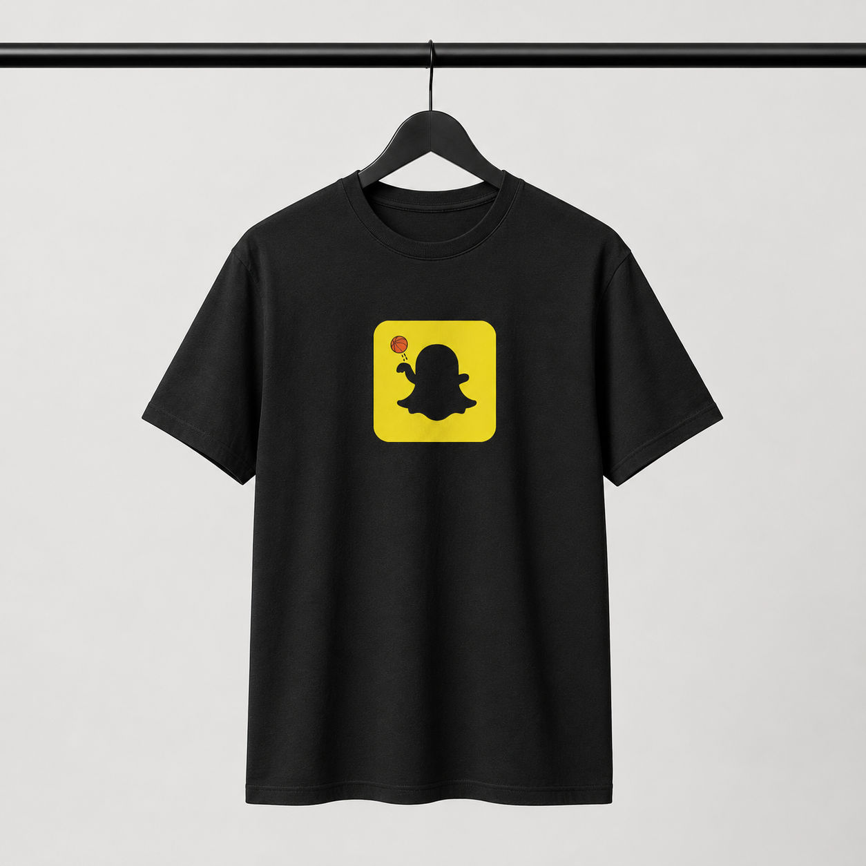 Stepback Ghost Basketball Graphic T-Shirt lifestyle product image