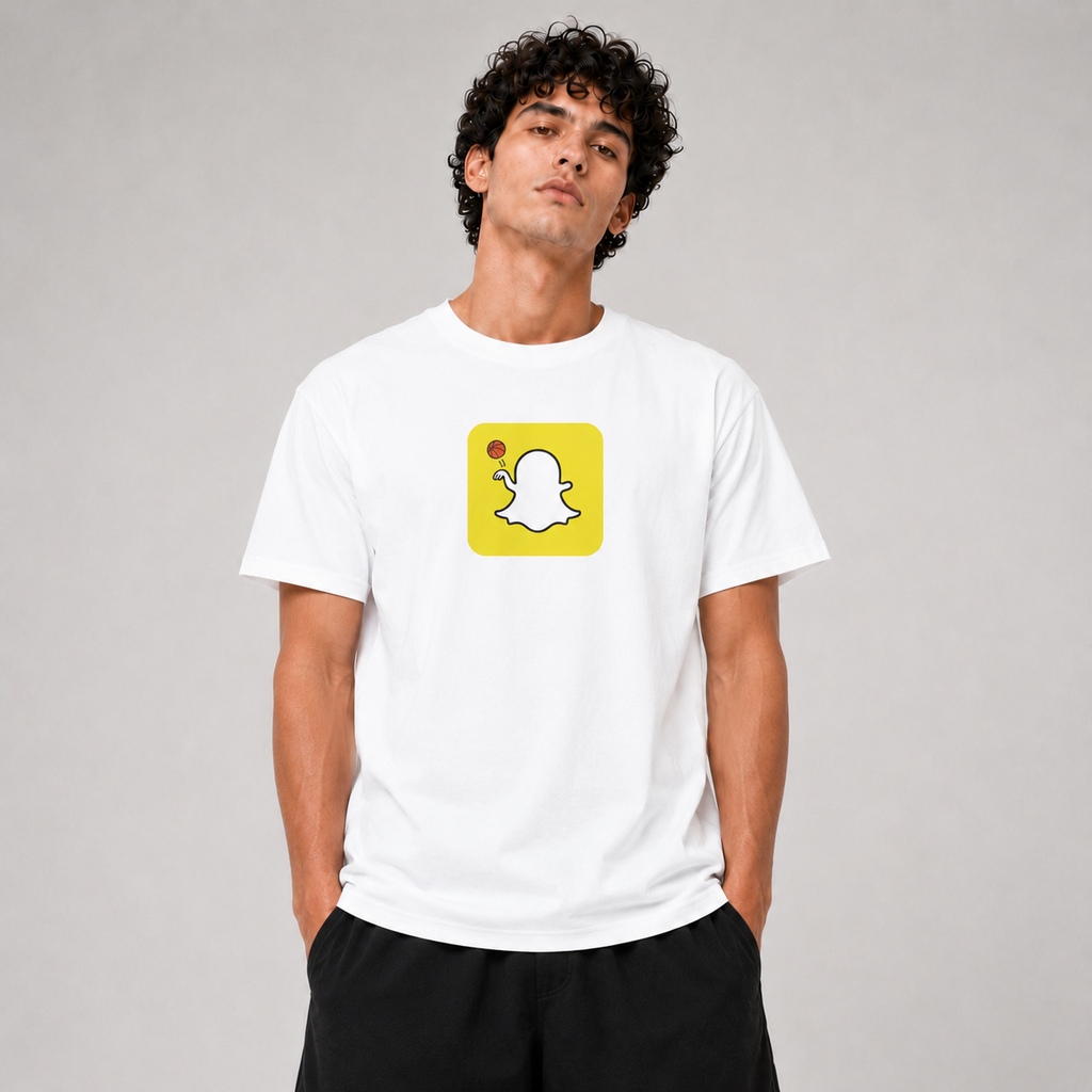 Stepback Ghost Basketball Graphic T-Shirt unisex streetwear fit