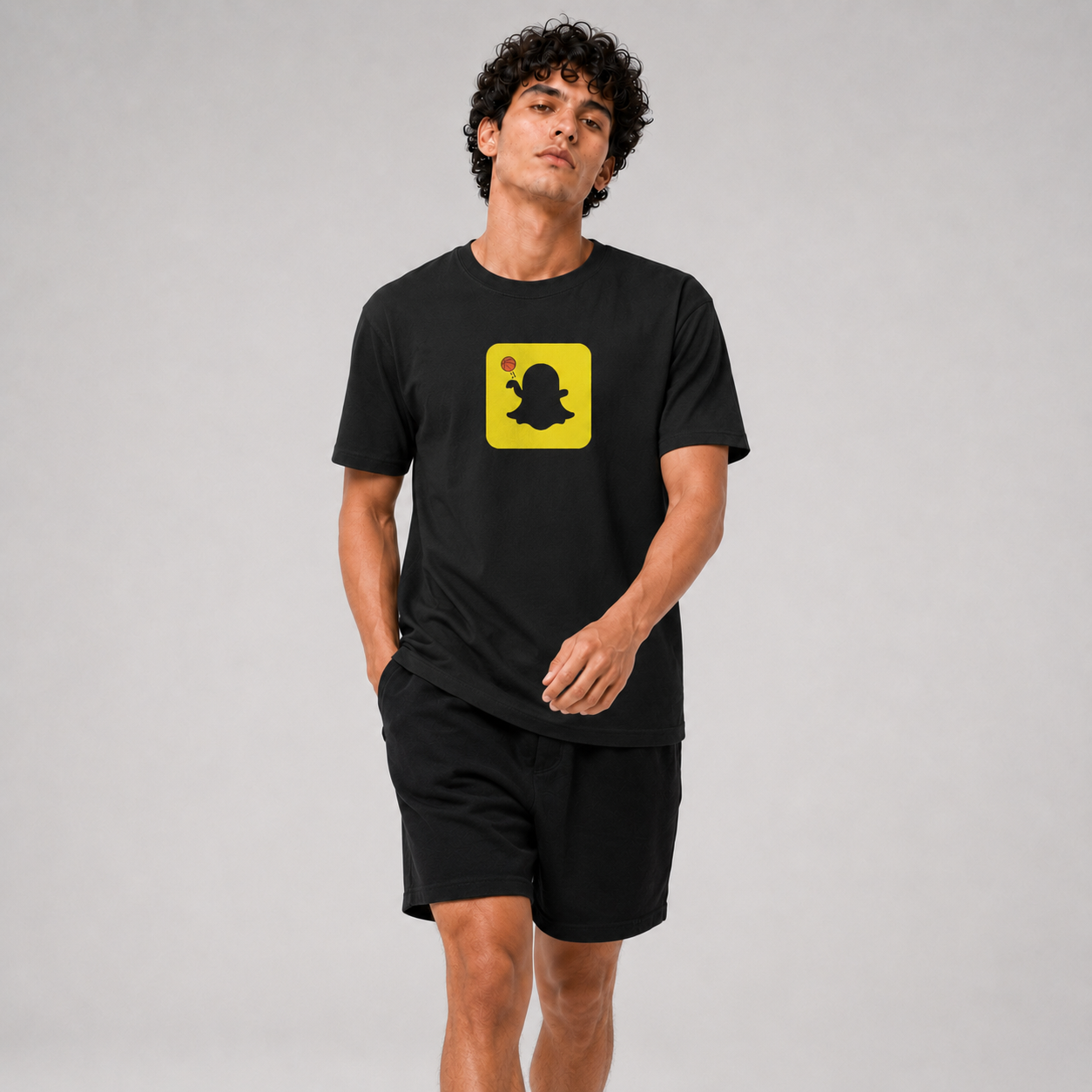 Stepback Ghost Basketball Graphic T-Shirt alternate product view