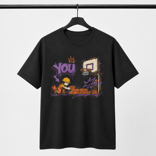 Brick Layer T-Shirt by Brick City on a studio product mockup