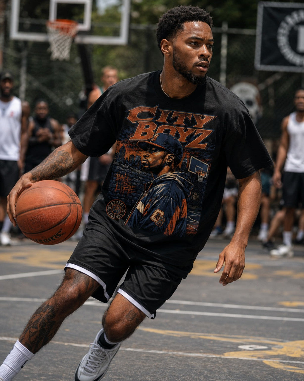 City Boyz Tee basketball lifestyle photo five