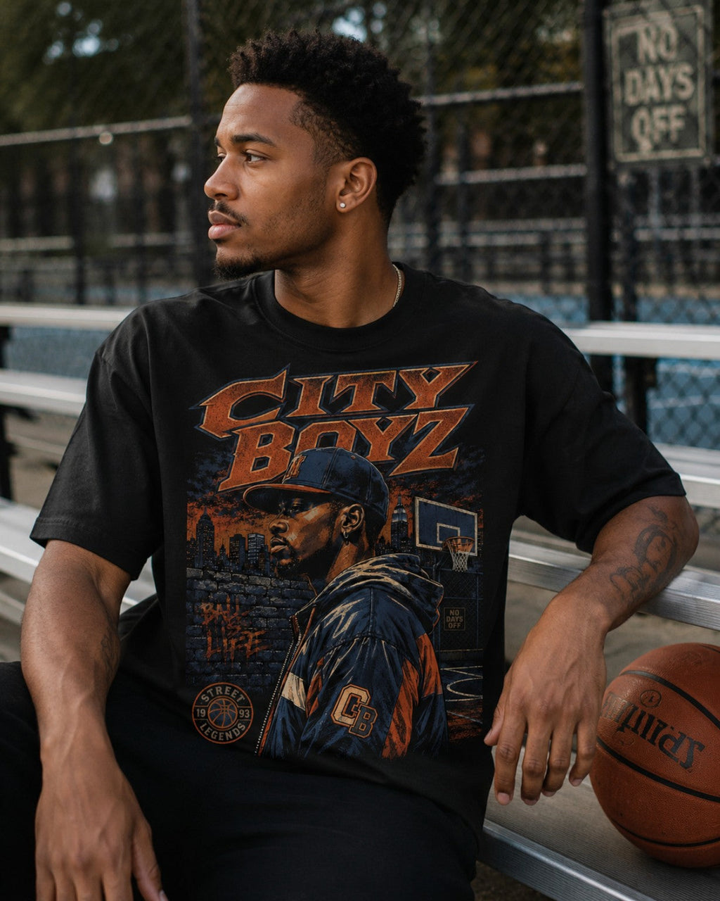 City Boyz Tee basketball lifestyle photo three
