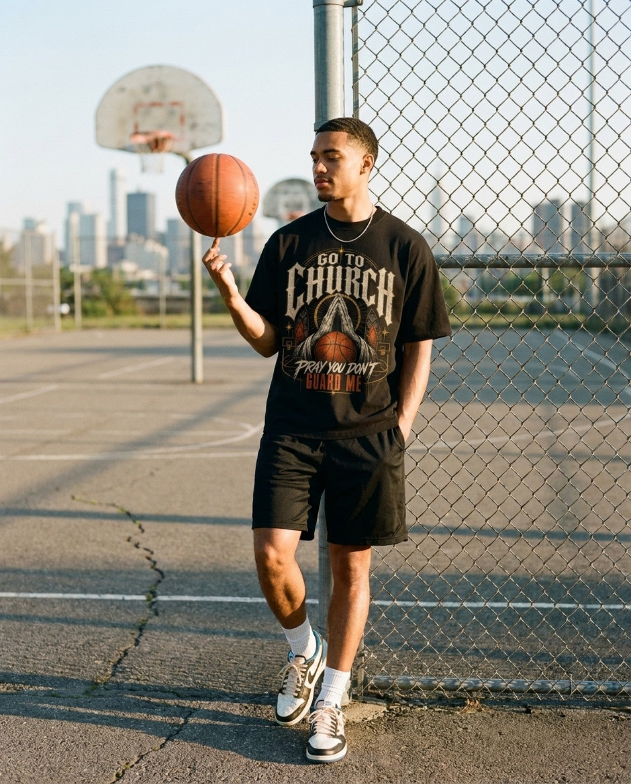 Can’t Guard Me Taunt Tee basketball lifestyle photo one