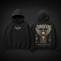 Grace in the Paint Oversized Hoodie black front and back product mockup