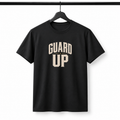 Guard Up T-Shirt by Brick City on a studio product mockup